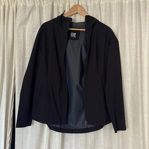 Classic Black Windbreaker